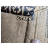 55lb Round Wicker Style Patio Umbrella Stand w/ Blackened Bronze Finish