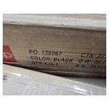 55lb Round Wicker Style Patio Umbrella Stand w/ Blackened Bronze Finish