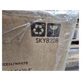 48" Pre-Lit Flocked Artificial Fir Christmas Wreath w/ 2-in-1 LED Lights