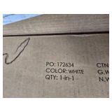 Pretend Play Kitchen Wooden Toy Set for Kids with 11 Accessories (White)