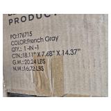 Oval Cast-Iron Dutch Oven Kitchen Cookware w/ Enamel - 7.5qt (French Gray)