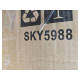 XL Pre-Lit Ceramic Christmas Tree Decoration w/ LED Light, Timer - 24in