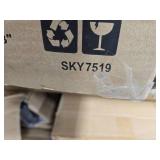 Large Water Hyacinth Double Laundry Hamper Basket w/ 2 Liner Bags (Black)