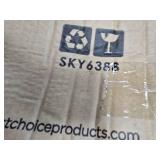 3-Tier Solar Patio Umbrella w/ LED Lights, Tilt Adjustment, Crank - 10ft (Tan)