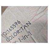 3-Tier Solar Patio Umbrella w/ LED Lights, Tilt Adjustment, Crank - 10ft (Tan)