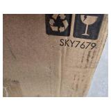 Set of 2 Armless Counter Height Bar Stools, Modern PU Faux Leather Stools