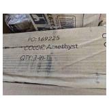 Monochromatic Zero Gravity Patio Chair Recliner w/ Side Tray, Headrest (Amethyst)