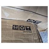 55lb Round Wicker Style Patio Umbrella Stand w/ Blackened Bronze Finish