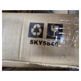 Solar LED Lighted Patio Umbrella w/ Tilt Adjustment, UV-Resistant - 10ft (Black)