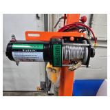 Garvee 1100 lb Electric Pickup Truck Crane with Electric Winch 3500 lb 12V, Folding Truck-Mounted Crane, Painted Steel Pickup Truck Jib Cranes Hoist 360° Swivel for Lifting Goods in Construction Fact