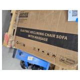 Garvee Power Recliner Chair with Massage and Heat, Adjustable Electric Recliner Ergonomic Overstuffed PU Leather Single Sofa, 2 Side Pockets and USB Port, Home Theater Seating for Living Room