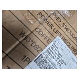 Garvee Power Lift Recliner Chair with Heat & Massage, Adjustable 3 Positions & Cup Holders, PU Leather Electric Lift Chair Designed for Mobility Aid Elderly Relaxation, Coffee