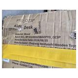 Garvee Kids Study Desk with Chair, Wooden Children Study Table, Kids Desk & Chair Sets with Hutch and Storage Cabinet for 3-12 Year Old, Student Writing Desk for Kids Bedroom & Study Room (White)