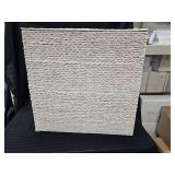 Large Water Hyacinth Double Laundry Hamper Basket w/ 2 Liner Bags