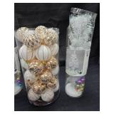 3 White Small Christmas Trees - Ornaments