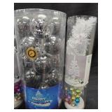 3 White Small Christmas Trees - Ornaments