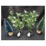 7 Small Christmas Trees for a Village or home Decor