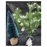 7 Small Christmas Trees for a Village or home Decor