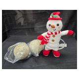 Hula Hoop Snowman and Glitter Balls