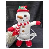 Hula Hoop Snowman and Glitter Balls