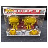 Funko Pop! WWE: Ric and Charlotte Flair (Gold) (2-Pack) 2019 WWE Exclusive