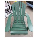 Foldable Patio Adirondack Chair All-weather Green