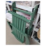Foldable Patio Adirondack Chair All-weather Green