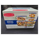 26 piece Rubbermaid Bowls with lids