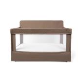 Baby Delight Lunaire Full Size Crib | Breathable Mesh Baby Crib | Tool-Free Assembly Baby Bed | 100% GOTS Certified Organic Cotton Fabric