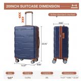 Garvee 20 Inch Expandable Hard Shell Carry On Luggage with Spinner Wheels, Hardside Carry On Suitcase with Tsa Lock, Lightweight Hardshell Suitcase
