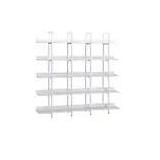 11.81 in. W x 70.87 in. H x 70.87 in. 5 Tier Metal Frame Bookcase Home Office Open MDF Board Bookshelf