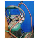 Portable Torch Kit with Oxygen and Acetylene Tanks. Torch Welding and Cutting Set