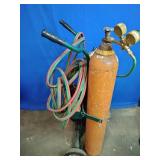 Portable Torch Kit with Oxygen and Acetylene Tanks. Torch Welding and Cutting Set