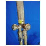 Portable Torch Kit with Oxygen and Acetylene Tanks. Torch Welding and Cutting Set