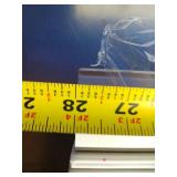 Two Sets of 28" Wide White Faux Wood Blinds.