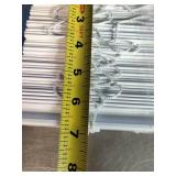 Two Sets of 28" Wide White Faux Wood Blinds.