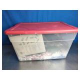 Container of Christmas Decor