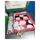 Container of Christmas Decor and Gift Bags & Paper