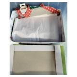 Container of Christmas Decor and Gift Bags & Paper