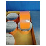 6 Rolls of Orange, Self-Adhering Tape.