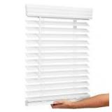 Brand New  2.5" Wood Blinds 43.75" Wide x 31" High  Egg Shell White