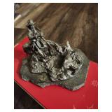 "Maverick Calf" pewter sculpture by artist Donald Polland.