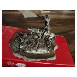 "Maverick Calf" pewter sculpture by artist Donald Polland.