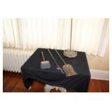 Vintage Brass Fireplace Tool Set with Stand