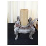 Set of 3 Rustic Candle Holders with Candles