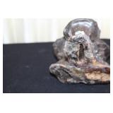 Set of 3 Rustic Candle Holders with Candles