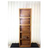 Tall Wooden Wall Shelf with Small Storage Box