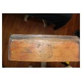 Tall Wooden Wall Shelf with Small Storage Box