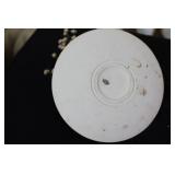 Ceramic Bowls and Candle Holders Collection with Candles and Sea Shells