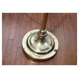 Set of 2 Adjustable Floor Lamps and Vintage Wooden Side Table